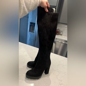 J-Lo thigh high boots-platform